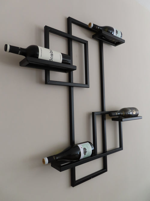 SteelVino ‘Mares’ — Handgemaakt Kunstwerk van Staal voor Uw Wijncollectie